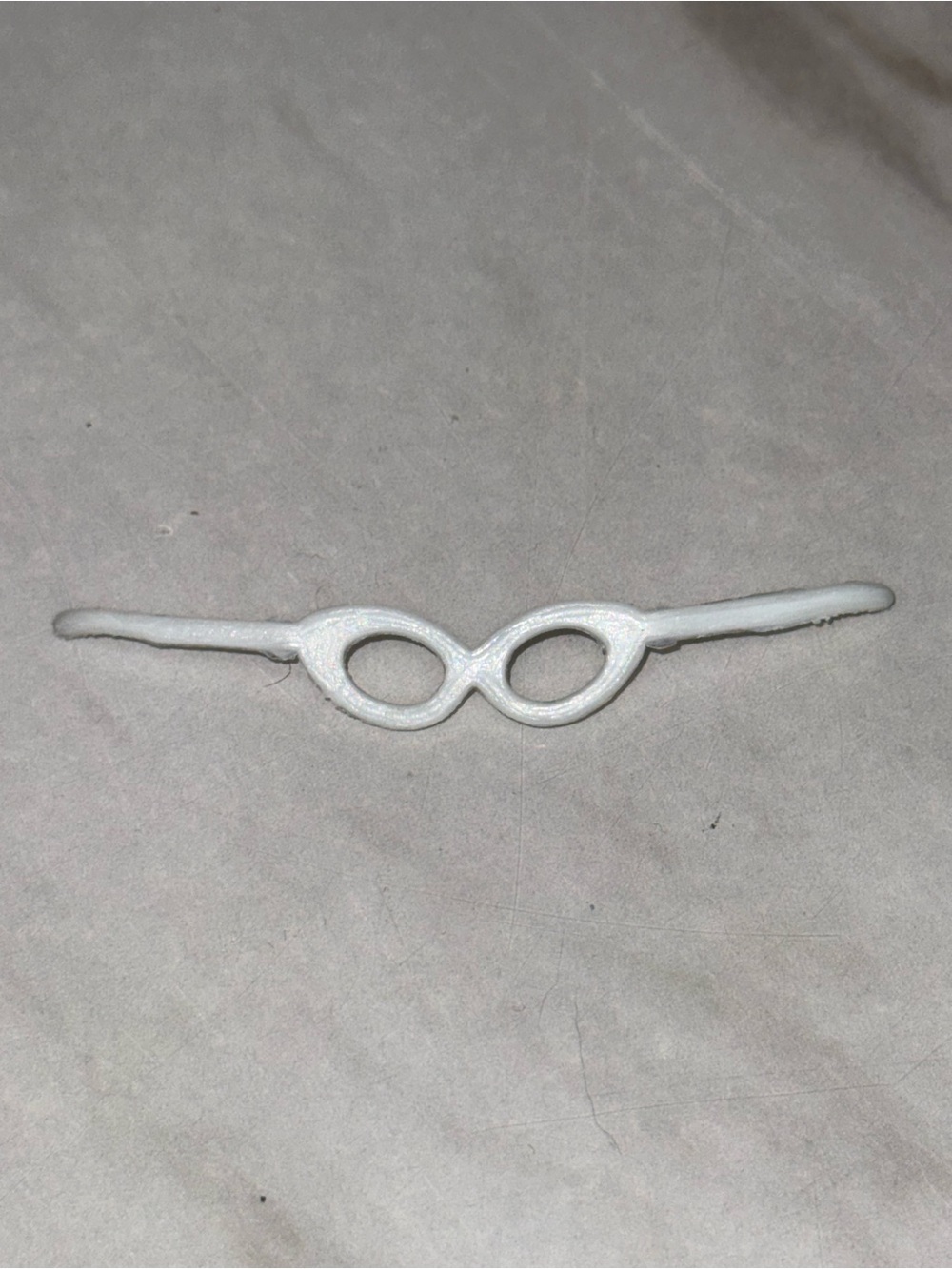 Barbie Mattel early vintage white cat-eye doll sunglasses